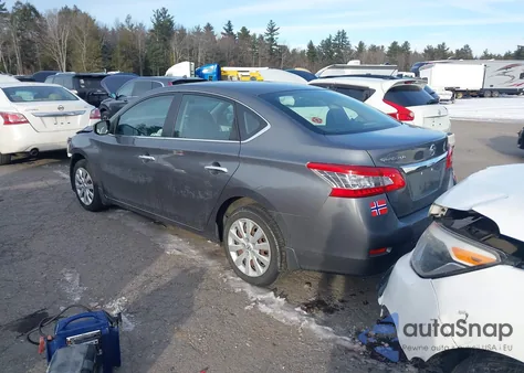 2015 Nissan Sentra S z USA, uszkodzony, nr VIN 3N1AB7AP4FY348730